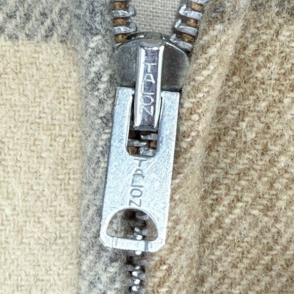 Woolrich Mens Medium Plaid Wool Blend Jacket Talon Zipper Sherpa Lining 70's - Picture 8 of 14